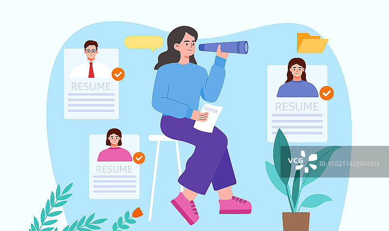 招聘求职面试图片素材