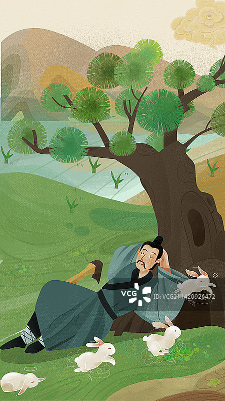 国潮古风古诗词插图图片素材