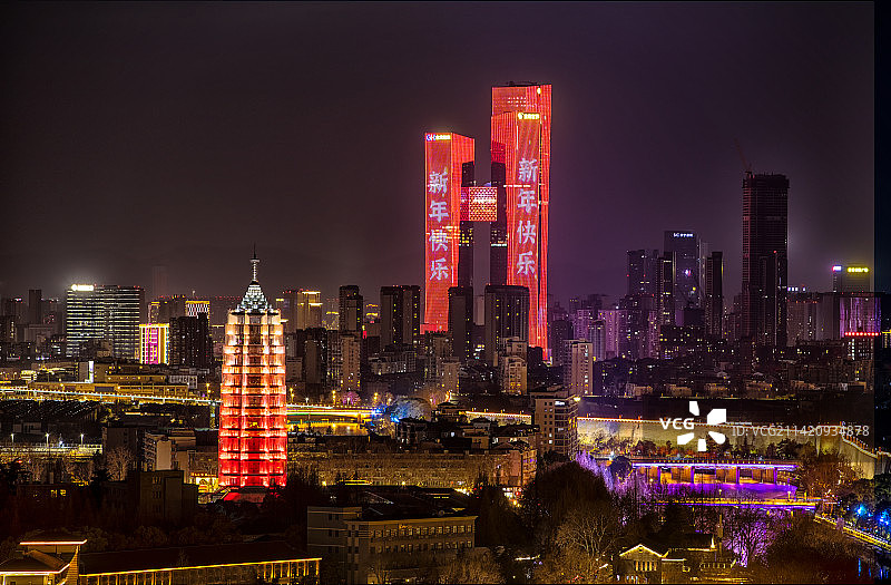 爬楼|双桥门立交|古今同框图片素材