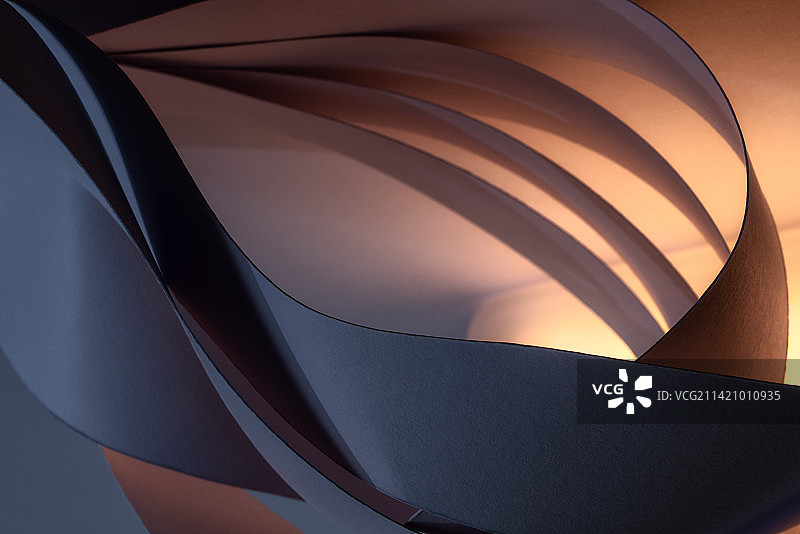 纸的光影和曲线图片素材