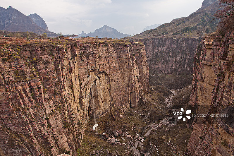 太行山王莽岭锡崖沟自然风光图片素材