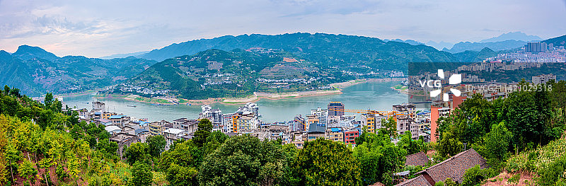 中国湖北恩施巴东长江大桥图片素材