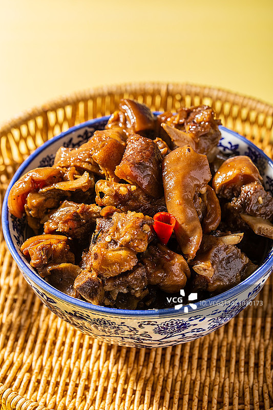中式美食黄焖羊肉图片素材
