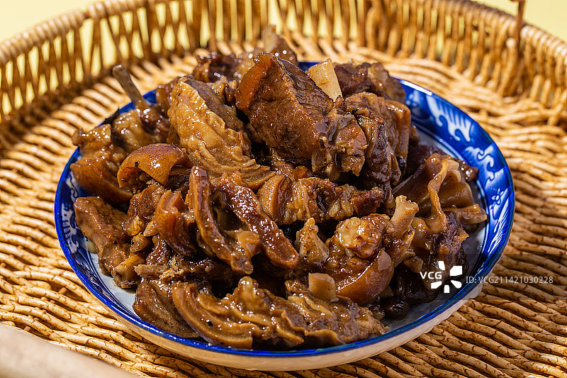 中式美食黄焖羊肉图片素材