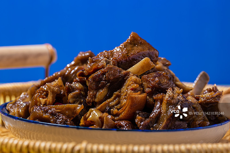 中式美食黄焖羊肉图片素材
