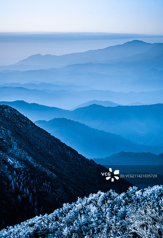 广东第一峰冰雪世界图片素材
