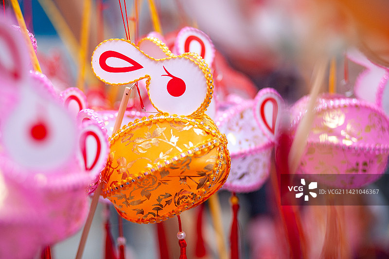 兔子灯笼图片素材