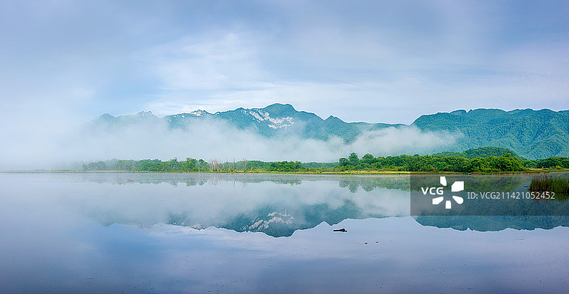 中国湖北神农架大九湖国家湿地公园风光图片素材