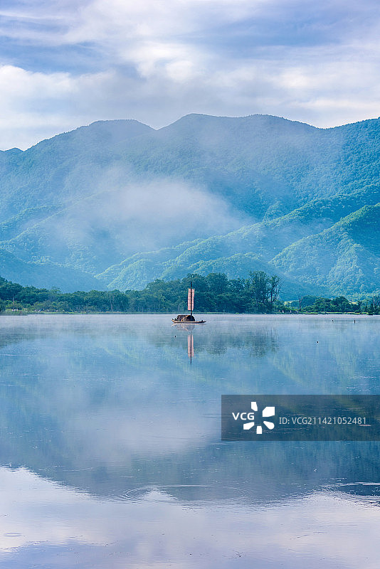 中国湖北神农架大九湖国家湿地公园风光图片素材