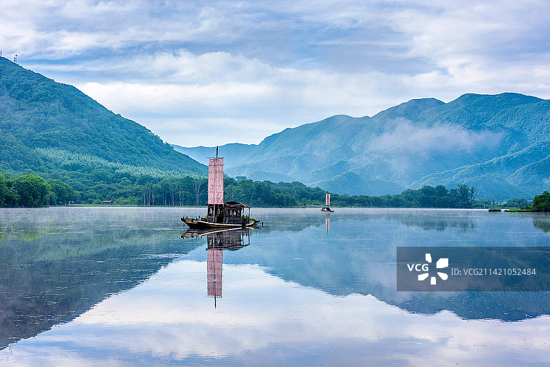 中国湖北神农架大九湖国家湿地公园风光图片素材