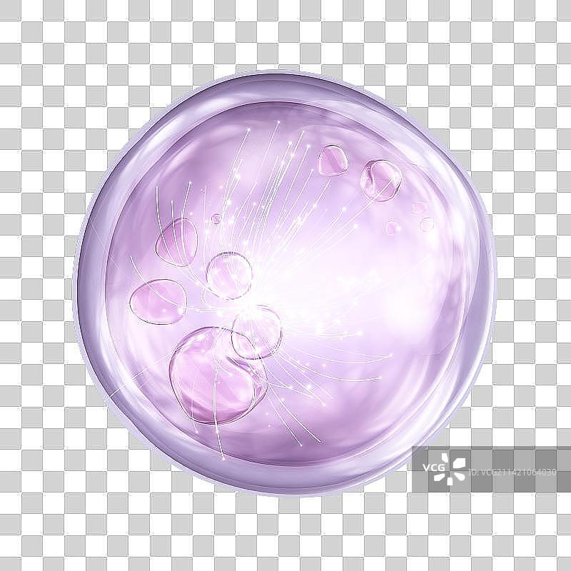 3D渲染的微观世界里的分子结构图片素材