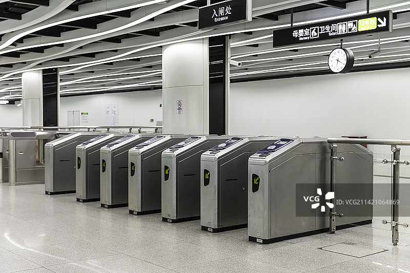 地铁站入闸口图片素材