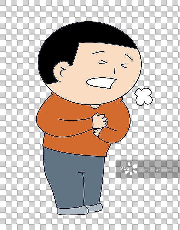 元素：胸闷气短图片素材