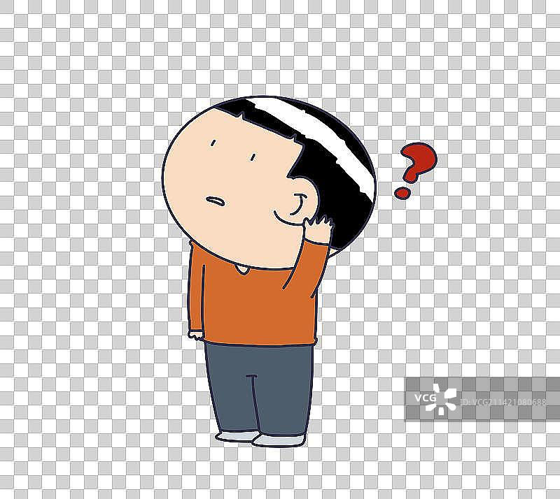 元素：疑问的孩子图片素材