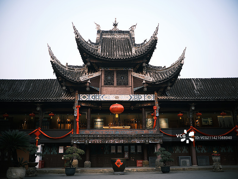 自贡西秦会馆图片素材