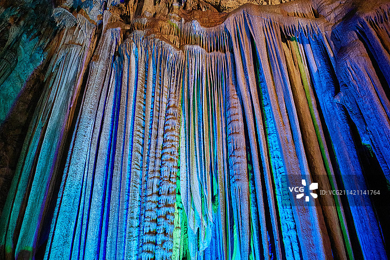 岩溶洞穴北京石花洞风景图片素材