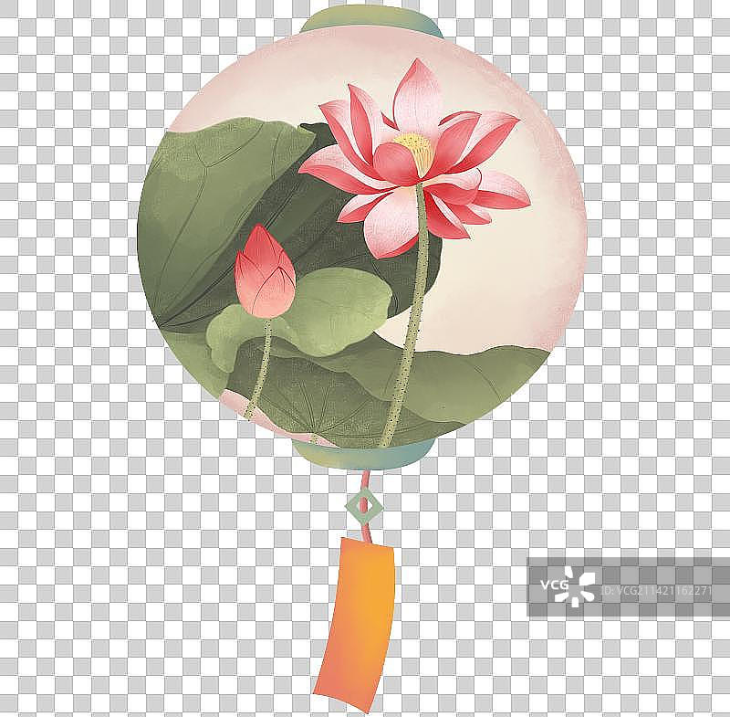 莲花灯笼图片素材