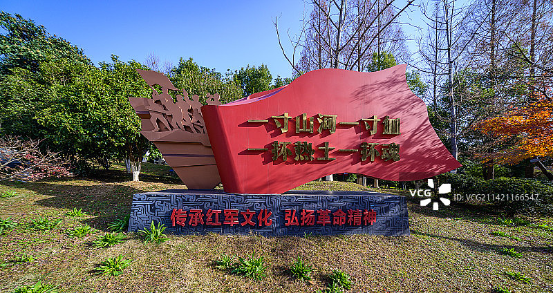 红色安徽，六安金寨县革命博物馆：大别山精神的红色印记图片素材