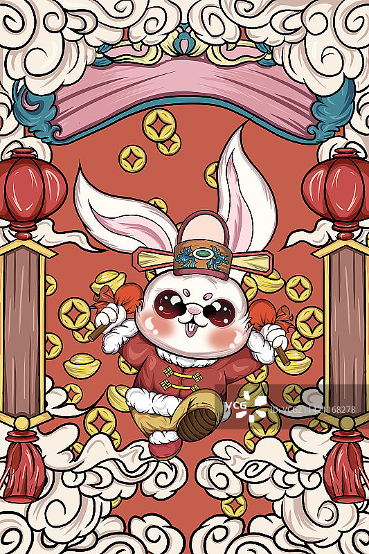 "新桃换旧符"红包封面图片素材