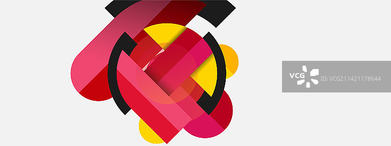 几何形状组成抽象的背景图片素材