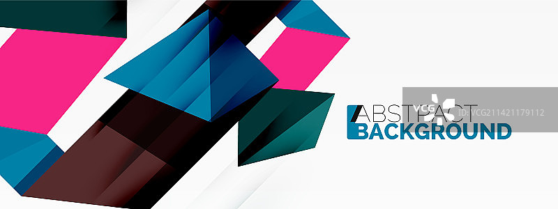 抽象的线条和三角形背景创意图片素材