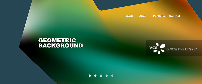 抽象几何的落地页创意图片素材