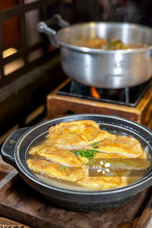 美味传统特色客家菜 - 客家蛋角煲图片素材