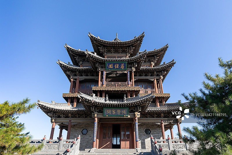 山西大同文庙尊经阁图片素材