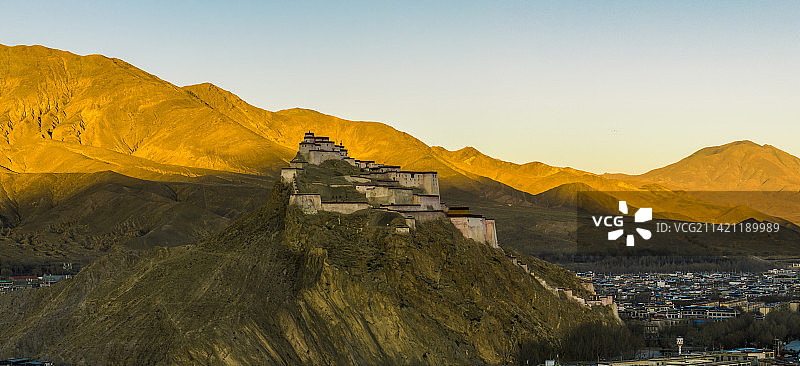 江孜宗山古堡图片素材