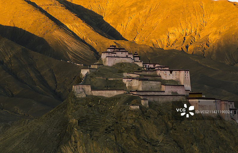 江孜宗山古堡图片素材