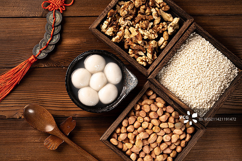 中式传统美食汤圆图片素材