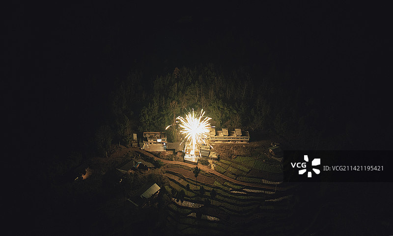 一抹烟花图片素材