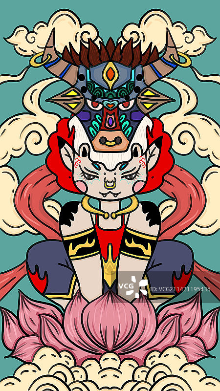 国潮插画图片素材