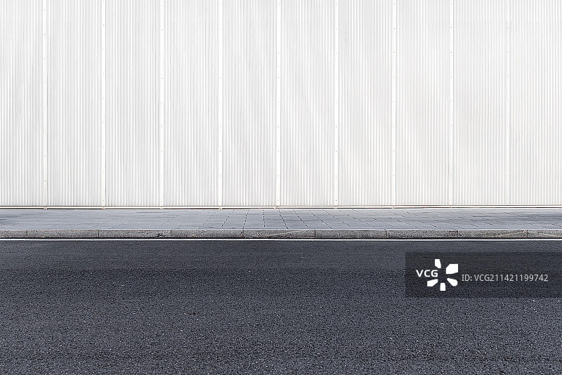 空旷无人的路面图片素材