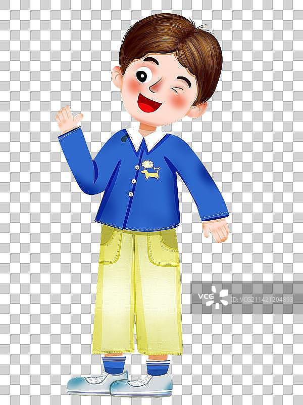 儿童 学龄前儿童 男孩 一个人 可爱的 全身像 微笑开心 背景 PNG  免扣图形图片素材