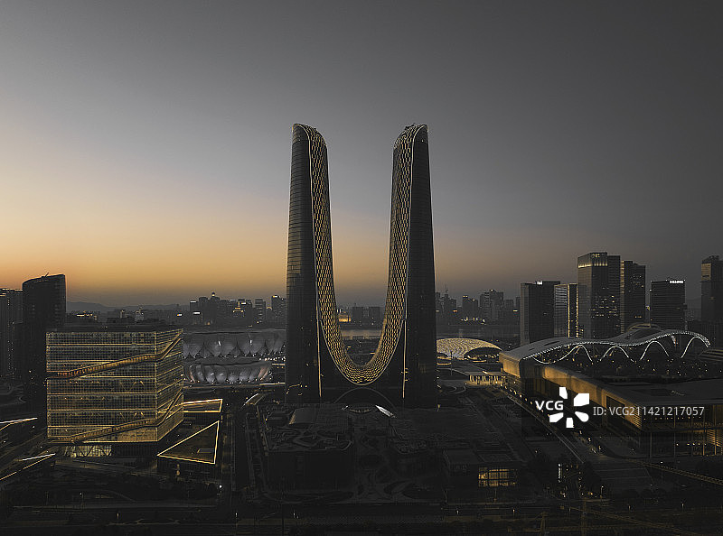 杭州之门图片素材