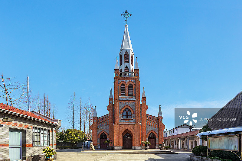 上海川沙天主堂图片素材