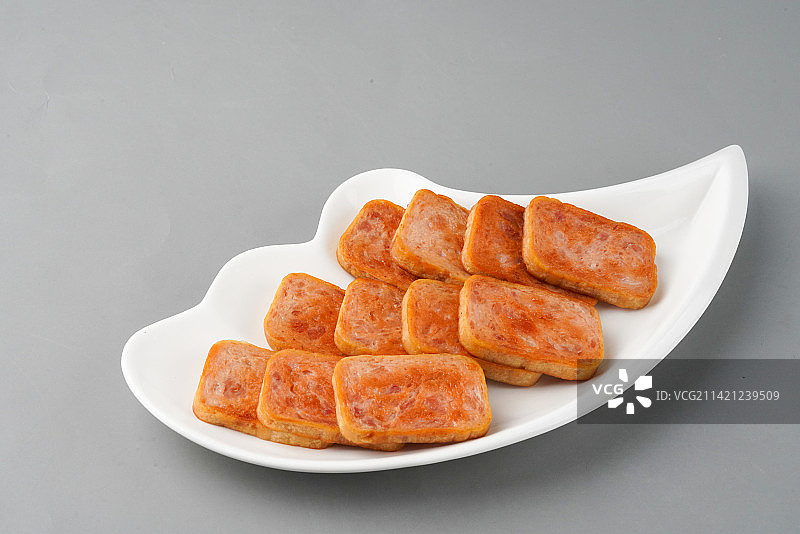 香煎午餐肉图片素材
