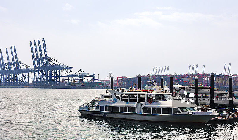 盐田金色海岸码头游艇观光图片素材