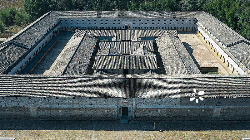 江西安远县东生围景区风光图片素材