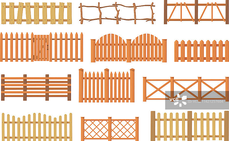 木制围栏图片素材