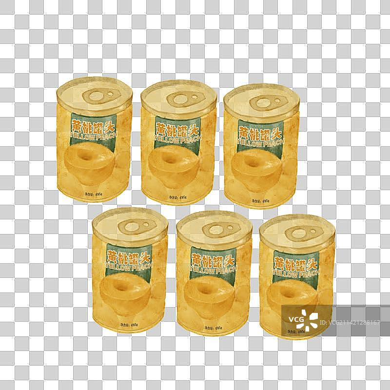 黄桃罐头图片素材