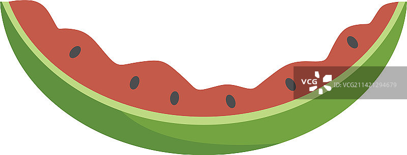 扁平的西瓜废弃物图标图片素材
