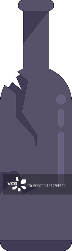 裂纹瓶废物图标垃圾回收图片素材