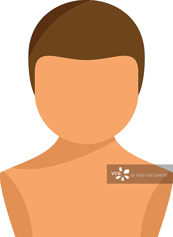 假发头像扁平发型时尚图标图片素材