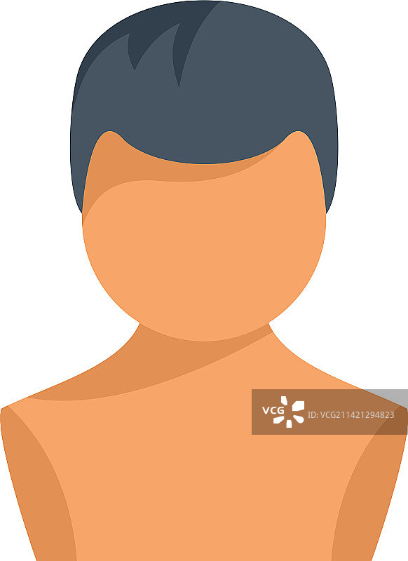 假发图标扁平风格发型图片素材
