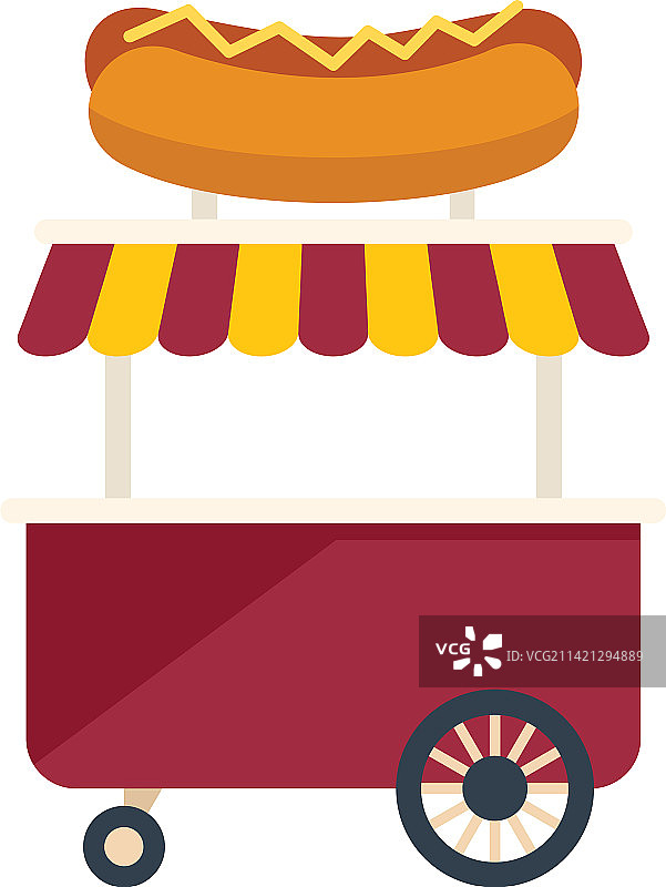 店铺市场扁平图标：商店供应商图片素材