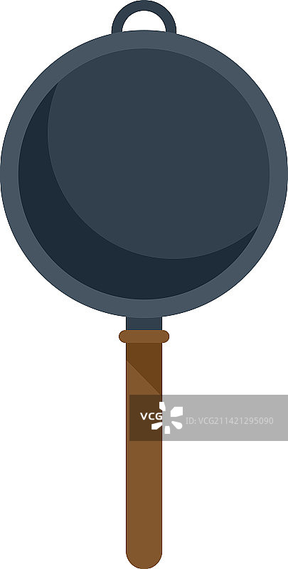 亚洲美食图标：扁平油炒图片素材