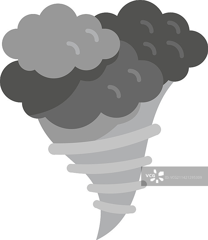 多云飓风图标寒冷冬季图片素材