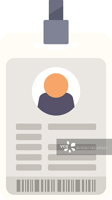 扁平风格身份卡照片图标图片素材
